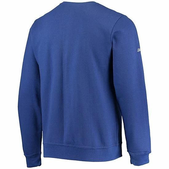 Men's Stitches Royal Chicago Cubs Logo Pullover Sweatshirt - Image 4