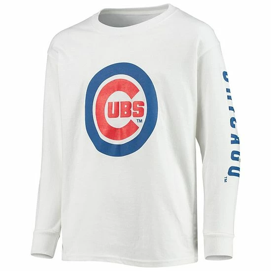 Youth Stitches Royal/White Chicago Cubs Team T-Shirt Combo Set - Image 5