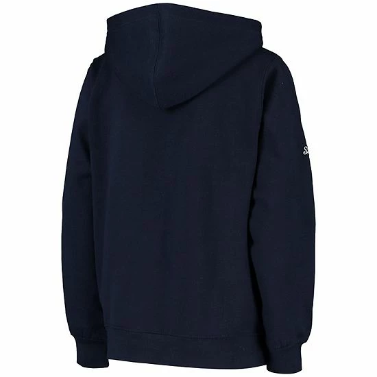 Youth Stitches Navy Milwaukee Brewers Fleece Pullover Hoodie - Image 2