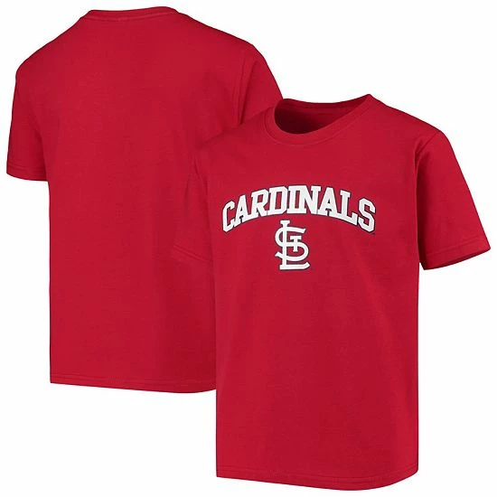 Youth Stitches Red St. Louis Cardinals Heat Transfer T-Shirt - Image 2