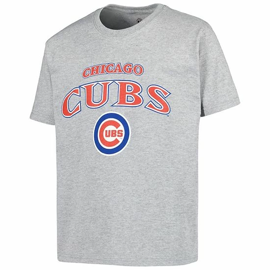 Youth Stitches Royal/Red/Heather Gray Chicago Cubs 3-Piece T-Shirt Combo Set - Image 5