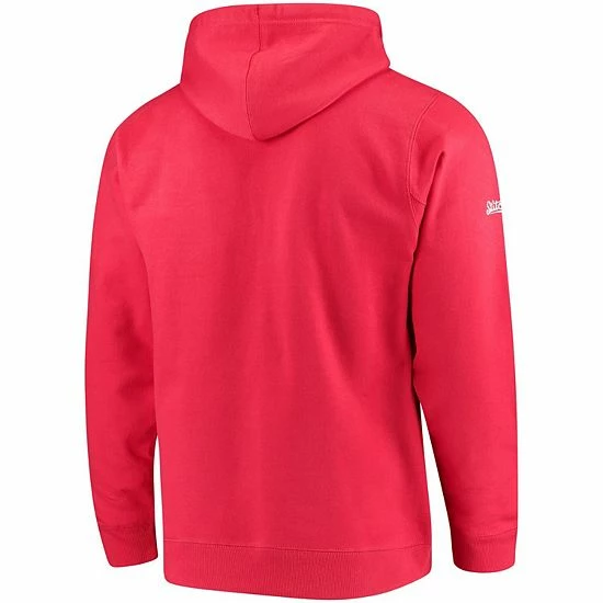 Men's Stitches Red Washington Nationals Team Pullover Hoodie - Image 4