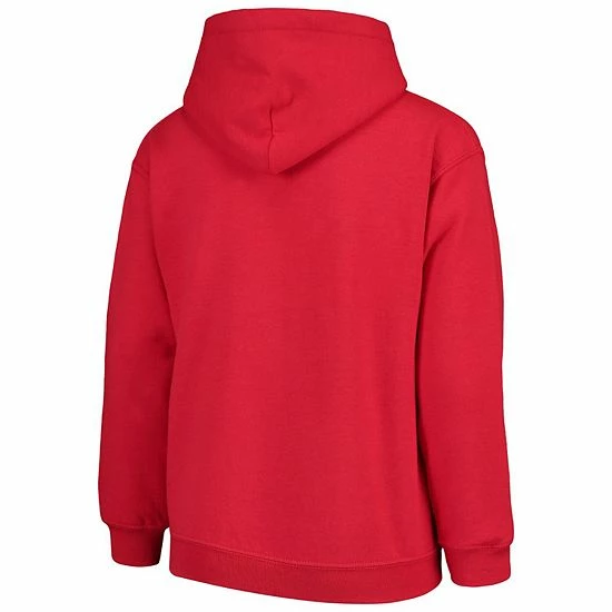 Youth Stitches Red Washington Nationals Fleece Pullover Hoodie - Image 4