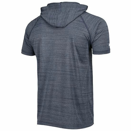 Men's Stitches Navy Detroit Tigers Space-Dye Raglan Hoodie T-Shirt - Image 4