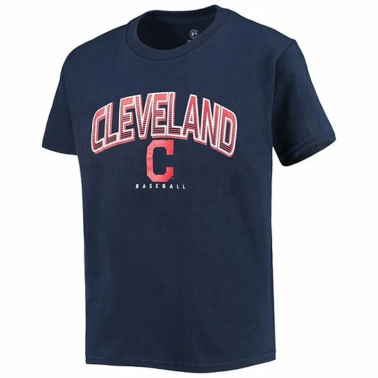 Youth Stitches Navy/White Cleveland Indians Team T-Shirt Combo Set - Image 3