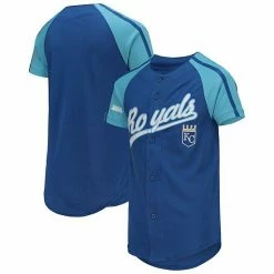 Youth Stitches Royal Kansas City Royals Team Logo Jersey