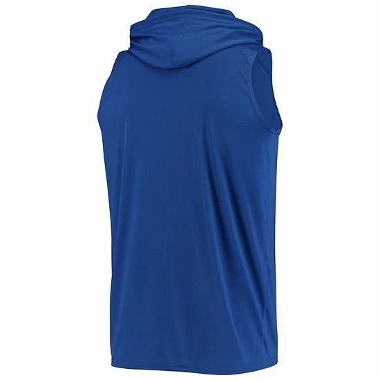 Men's Stitches Royal New York Mets Sleeveless Pullover Hoodie - Image 4