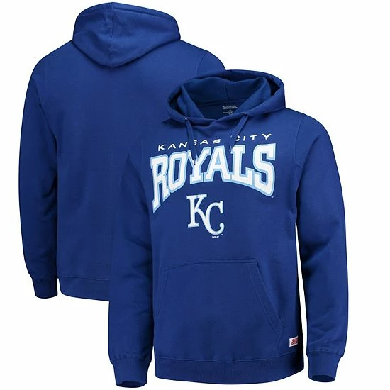 Men's Stitches Royal Kansas City Royals Team Pullover Hoodie - Image 2