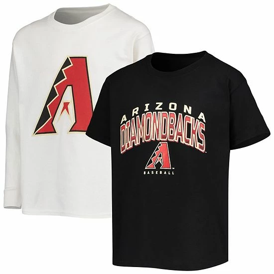 Youth Stitches Black/White Arizona Diamondbacks Team T-Shirt Combo Set