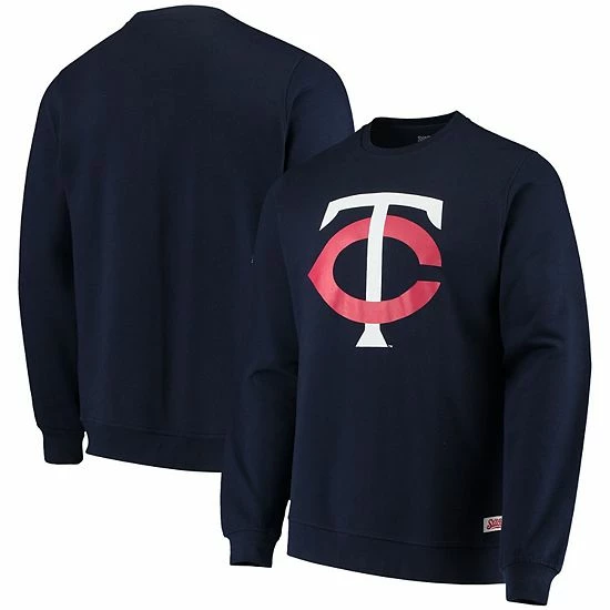 Stitches Navy Minnesota Twins Logo Sweatshirt