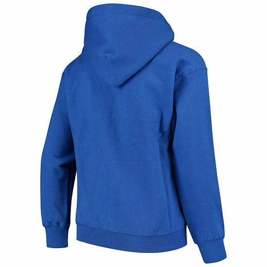 Youth Stitches Royal Texas Rangers Fleece Pullover Hoodie - Image 4