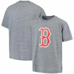 Youth Stitches Heathered Navy Boston Red Sox Snow T-Shirt