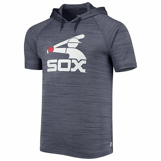 Men's Stitches Navy Chicago White Sox Raglan Hoodie T-Shirt - Image 3