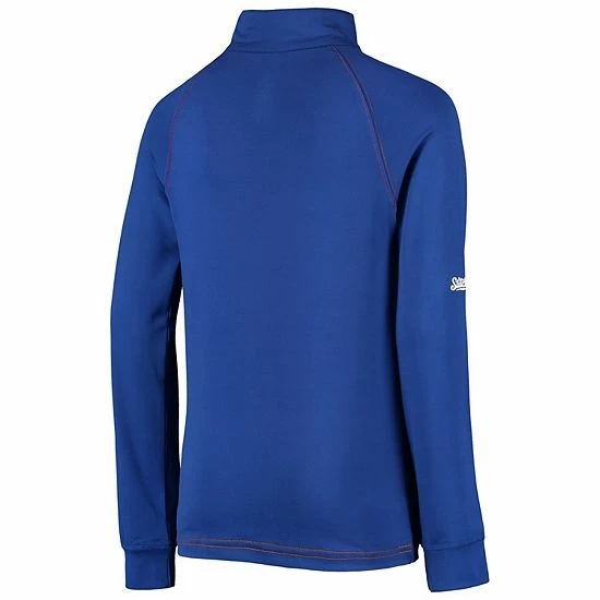Youth Stitches Royal New York Mets Raglan Quarter-Zip Jacket - Image 4
