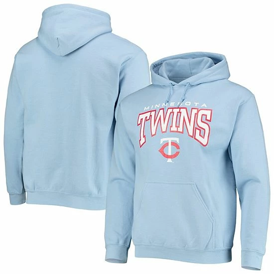 Men's Stitches Light Blue Minnesota Twins Team Logo Pullover Hoodie - Image 2
