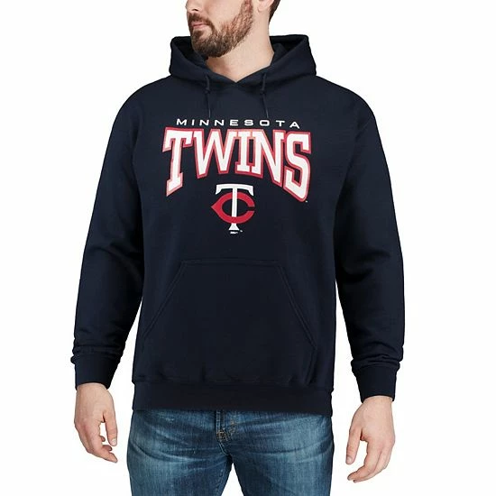 Men's Stitches Navy Minnesota Twins Team Pullover Hoodie - Image 5
