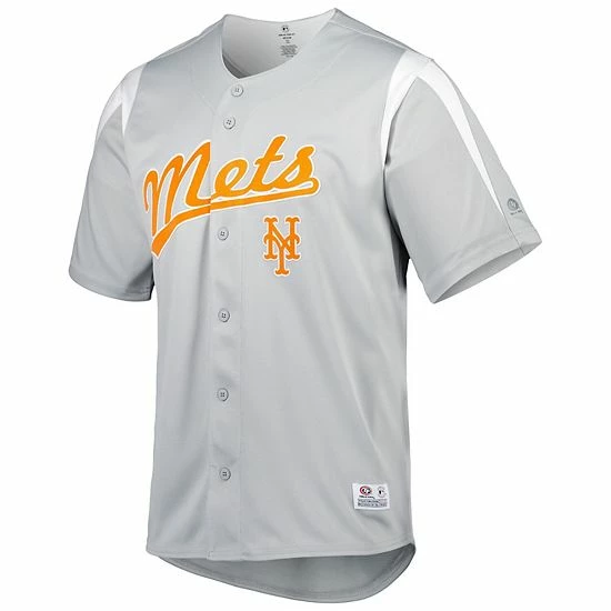 Men's Stitches Gray New York Mets Chase Jersey - Image 3
