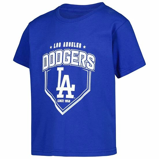 Youth Stitches Gray/Royal/Heather Gray Los Angeles Dodgers 3-Piece T-Shirt Combo Set - Image 5